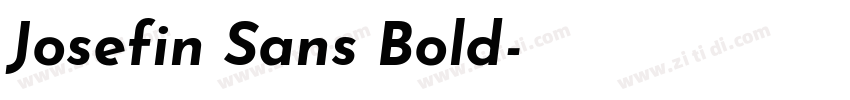 Josefin Sans Bold字体转换